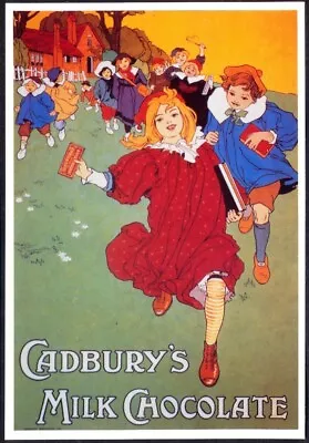 Modern Postcard: Vintage Cadburys Milk Chocolate (Happy Children) Mayfair CC546 • $5.69