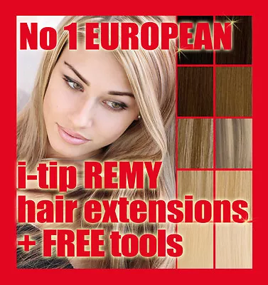 Micro Bead EUROPEAN HUMAN HAIR EXTENSIONS! Salon Quality! ALL COLOURS+FREE MASK! • $51.47