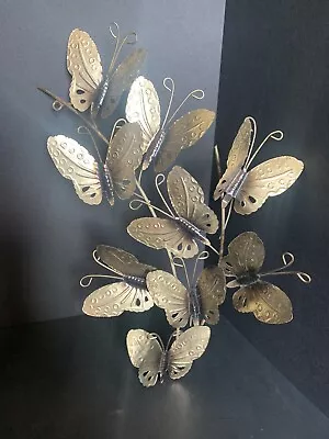 VTG Metal Wall Art 3D Butterflies • $25