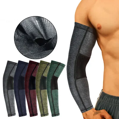 $10.69 • Buy 1 Pair Cooling Arm Sleeves Cover UV Sun Protection Outdoor Sports For Men Women