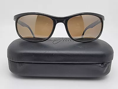 Maui Jim MJ-168-02 Typhoon 1.0 Black Frame Polarized HCL Bronze Lens Sunglasses • $325.99