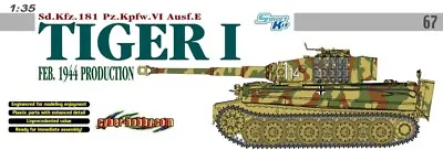 Dragon 6650/Cyber Hobby 67- Tiger I Feb 1944 Production (1:35) • $90