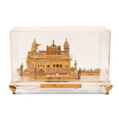 24K Gold Plated Idol Of Golden Temple Statue For Home N Temple Décor • $244.59
