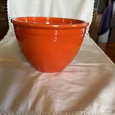 Vintage Homer Laughlin Fiesta Fiestaware Mixing Bowl #4 Red Rings Inside • $95