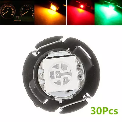 30Pcs T4.7 Neo Wedge 5050 LED Car Panel Gauges Lamp Climate Control Light Bulbs • $11.34