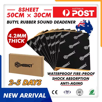 Truck Vibration Car Butyl Rubber Sound Deadener Mat Heat Sound Proofing For Ford • $58.99