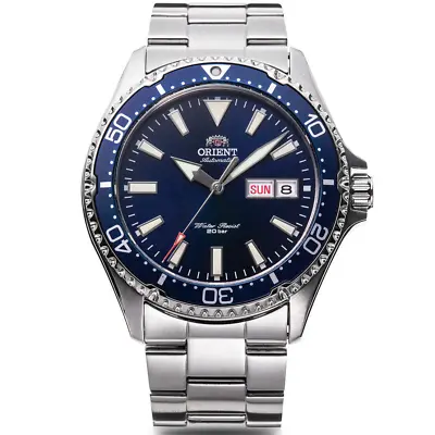 ORIENT Sports Mako RN-AA0002L Mechanical Automatic Watch Navy Dial Silver 41.8mm • $239.98