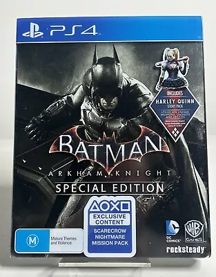 Batman Arkham Knight - Special Edition Playstation 4 PS4 - Steelbook - Free Post • $55.95