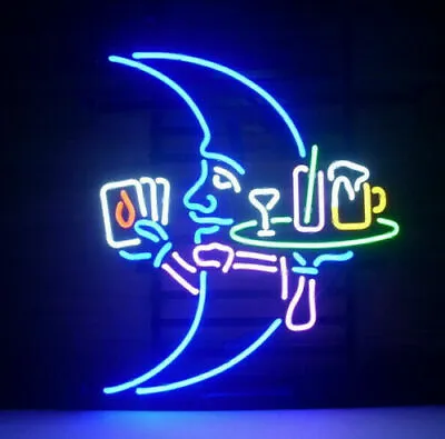 Blue Moon Waitress Martini Beer Glass 17 X14  Neon Light Sign Lamp Wall Decor • $99.99