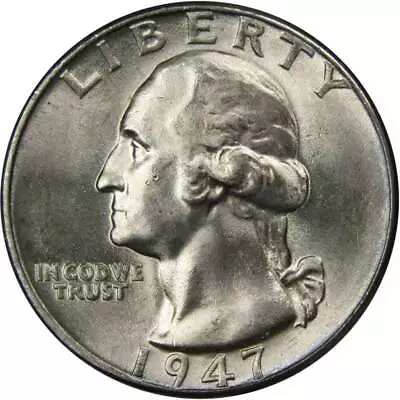 1947 Washington Quarter BU Uncirculated Mint State 90% Silver 25c US Coin • $19.99