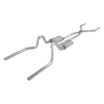 For Ford Mustang 71-73 Exhaust System Pypes 409 SS H-Bomb Crossmember-Back • $564.75
