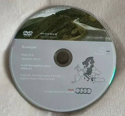 £4.98 • Buy  MAPS EAST EUROPE- Audi A3 A4 A6 TT R8 RNS-E Navigation Sat Nav DVD2 2013 NOT UK