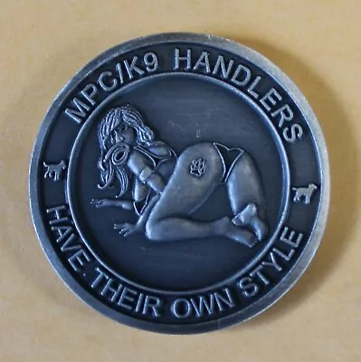 Multipurpose Canine MPC / K9 Handler Working Doggie Style Silver Challenge Coin • $10