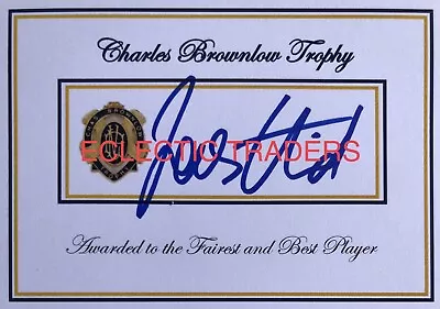 James Hird SIGNED Brownlow Medal Card. Essendon Bombers AFL Football Premiership • $325