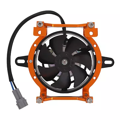 Motorcycle Cooling Fan+Bracket For Quad ATV 4 Wheeler Go Kart Dirt Bike Orange • $52.99