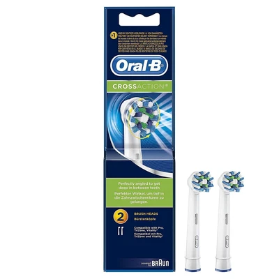 $29.84 • Buy Oral B Cross Action Toothbrush Heads Replacement Refills - Electric Rechargeable