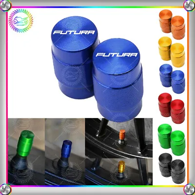 For Aprilia RST 1000 FUTURA Motorcycle Wheel Tire Valve Stem Seal Cover Blue • $1