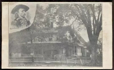 Vintage Gen. Custer`s Home -monroe Michigan Unsent Postcard • $6.95