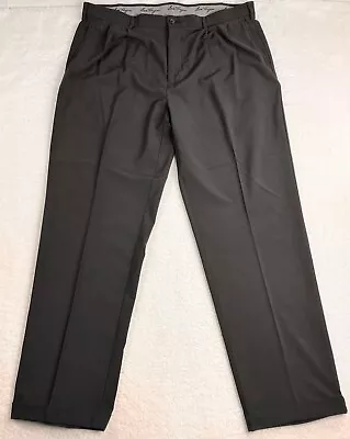 Ben Hogan Pants Mens 40x32 Stretch Straight Flat Front Black Golf. Polyester FS! • $20.67