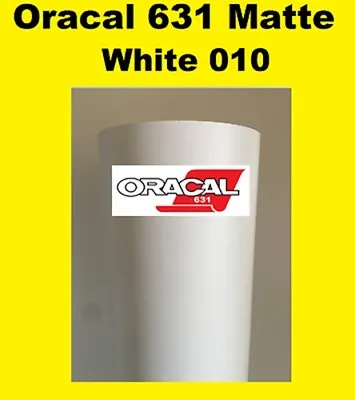 1 Roll 24  X 10yd ( 30 Feet) WHITE MATTE Oracal 651 Vinyl Adhesive Sign 010M • $38