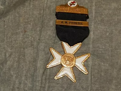Vintage Order Of Malta Knights Templar Medal - California - Named • $40