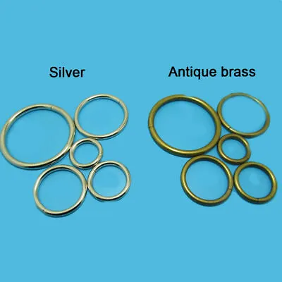 O Rings Metal Steel Straps Collars Crafts 20/25/32/38/50mm Silver/Antique Brass • $104.02