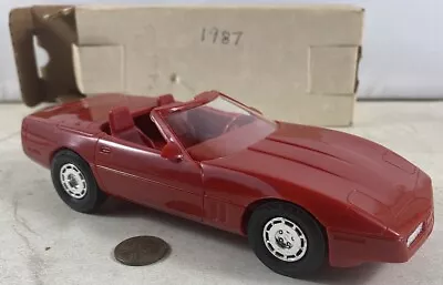 Vintage Dealer Promo 1987 Corvette Red Convertible Car 7” • $10