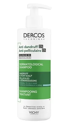 Vichy Dercos DS Anti-Dandruff Shampoo 390ml-Normal/Oily Hair-New Advance Formula • £25.95