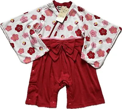 Japanese Baby Kimono - Girls Romper & Jumpsuit From Japan - Occasion Wear • £19.80