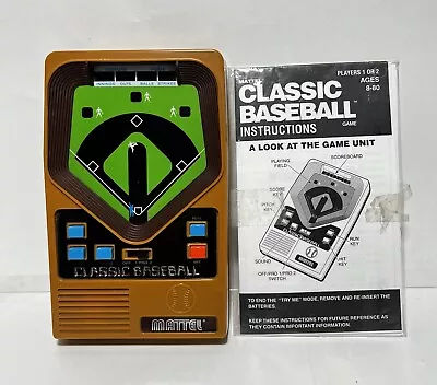 Vintage 2001 Mattel Classic Baseball Electronic Game W Instructions.Tested Works • $24.99