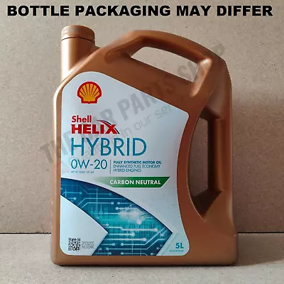 £49.99 • Buy Shell Helix Hybrid 0w20 Motor Oil Premium Engine Oil 5 Litres