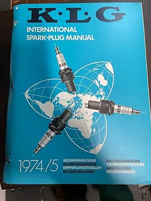 Vintage Smiths KLG Spark Plug Manual 1974 - 1975 Price Guide Catalog • $20