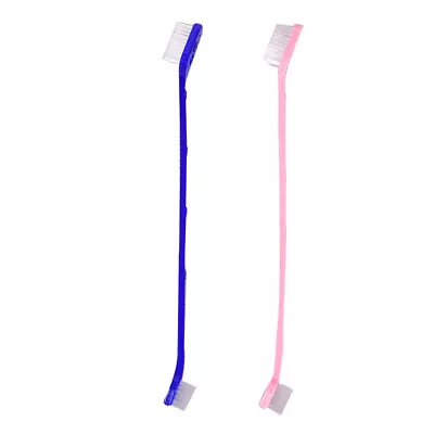 $2.59 • Buy 2pcs Dog Dual-end Toothbrush Pet Oral Dental 2 Sided Brush Helps Reduce Pla;;b