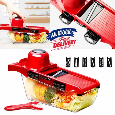 Julienne Cutter Chopper Professional Fruit Mandolin Slicer Veg Peeler Vegetable • $18.99