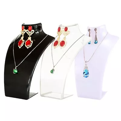 £12.11 • Buy Necklace Stand Jewellery Retail Shop Tall Display Stand Bust Holder