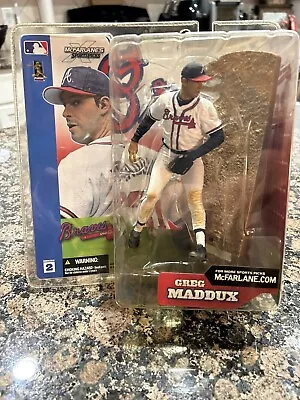 2002 McFarlane Sportspicks Atlanta Braves Greg Maddux Series 2 White Jersey • $20