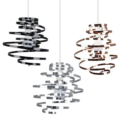 £14.99 • Buy Modern MiniSun Swirl Ceiling Light Shade Easy Fit Lampshade Lounge Lighting Home