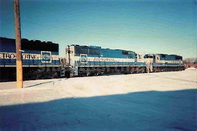 Train Photo - Electromotive In Winter Snow Vintage 4x6 #6999 • $11.02