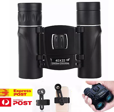 40x22 Binoculars High Power HD Hunting Optical Telescope Fold Night Vision 2000M • $24.50