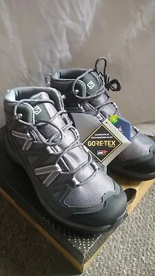 Salomon Leighton Goretex Womens Uk Size 5 Outdoor Walking Hiking Boots • £64.99