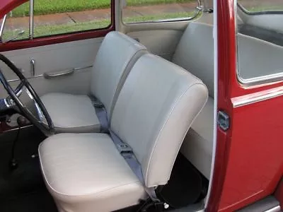 1958 - 64 Volkswagen VW Bug Original Style Seat Upholstery F/R Cloth And Vinyl • $643.43