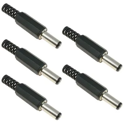 5x 2.5mm X 5.5mm Male Power Plug Jack DC Connector 14mm Long • £3.99