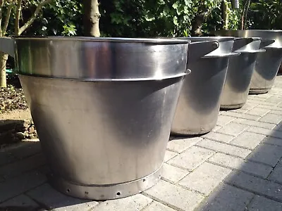 £300 • Buy 4 XL Industrial Commercial Canteen Catering Double Rim Soup Kitchen Cooking Pots