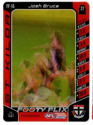 2016 Teamcoach 3D Footy Flix - Josh Bruce FF-15 St Kilda • $1.50
