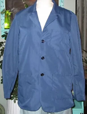 Best Medical Wear Staff L/S Lab Coat Scrubs Uniform 30  Navy Blue Sz XS To 6X • $15.99