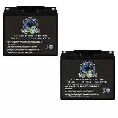 Mighty Max Viper VP-600 600 Watt Audio Battery For Kinetik HC600BLU - 2 Pack • $89.95