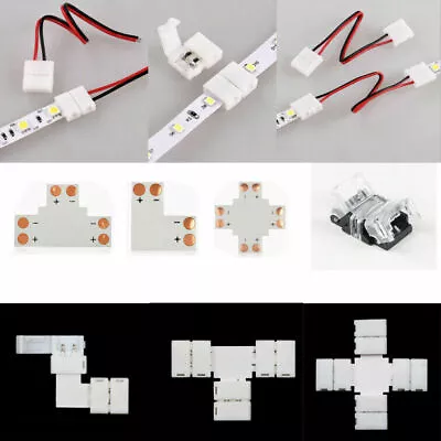 2Pin Connector Joint Clip Solderless Adapter For 5050 5630 2835 LED Strip Lights • $10.99