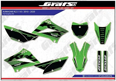 2010 2011 2012 2013 2014 2015 2016 2017 2018 2019 2020 KLX 110 Kawasaki Graphics • $139