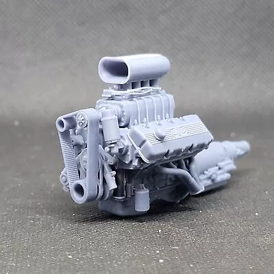 Blown Ford 427 SOHC Hilborn Hat Model Engine Resin 3D Printed 1:24-1:8 Scale • $27.50