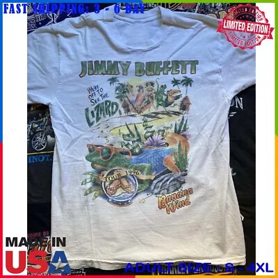 Vintage 1996 Jimmy Buffett Banana Wind Tour T-Shirt Mens Full Size Anvil Country • $6.96